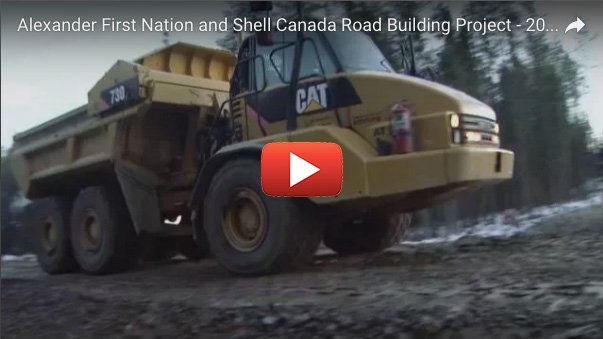 Alexander First Nation and Shell Canada Road Building Project - 2015 